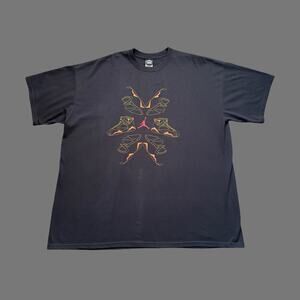 Nike Air Jordan 7 VTG Black Graphic Tee 3XL RARE